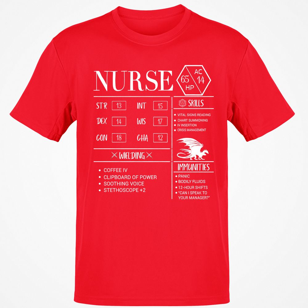Nurse New Classic Unisex T-Shirt - Red - 10