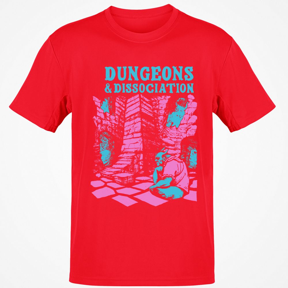 Dungeons And Dissociation Classic Unisex T-Shirt - Red - 10