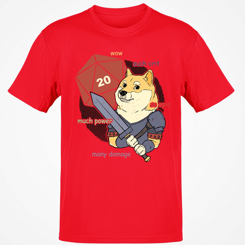 DnD Dogue Classic Unisex T-Shirt - Red - 10
