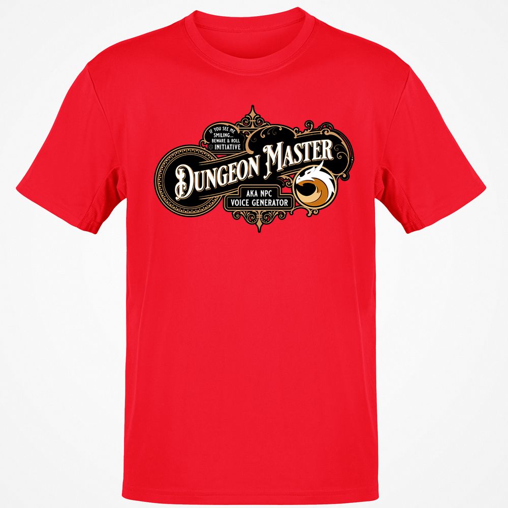 Dungeon Master Classic Unisex T-Shirt - Red - 10