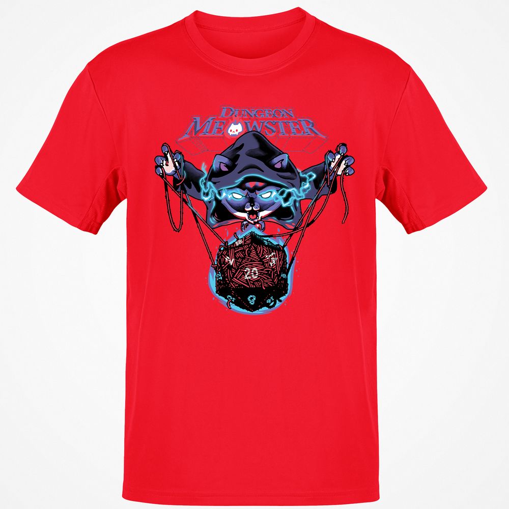 Dungeon Meowster T-Shirt - Red - 10