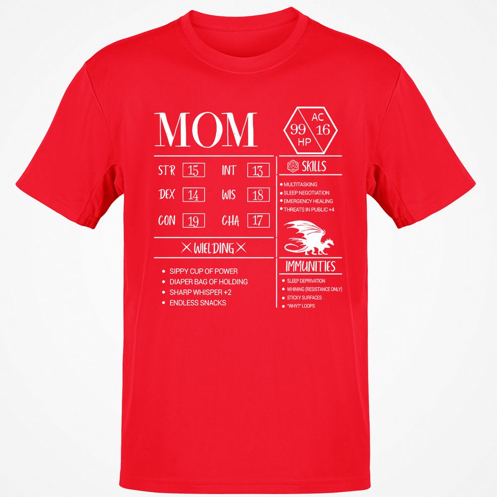 Mom New Classic Unisex T-Shirt - Red - 10