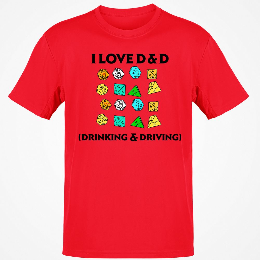 Drinking & Driving Classic Unisex T-Shirt - Red - 10