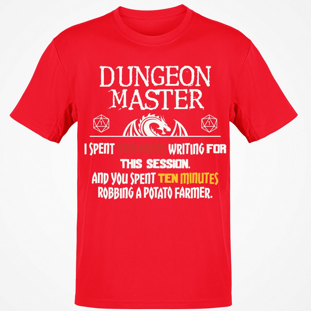 Dungeon Master Chaos Meme Classic Unisex T-Shirt - Red - 10