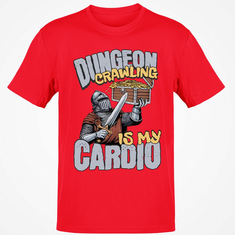 Dungeon Crawling Is My Cardio Classic Unisex T-Shirt - Red - 10