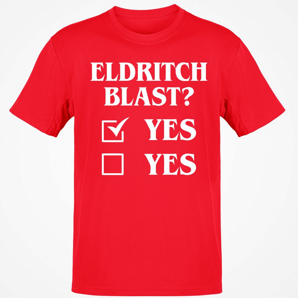 Eldritch Blast Yes T-Shirt - Red - 10