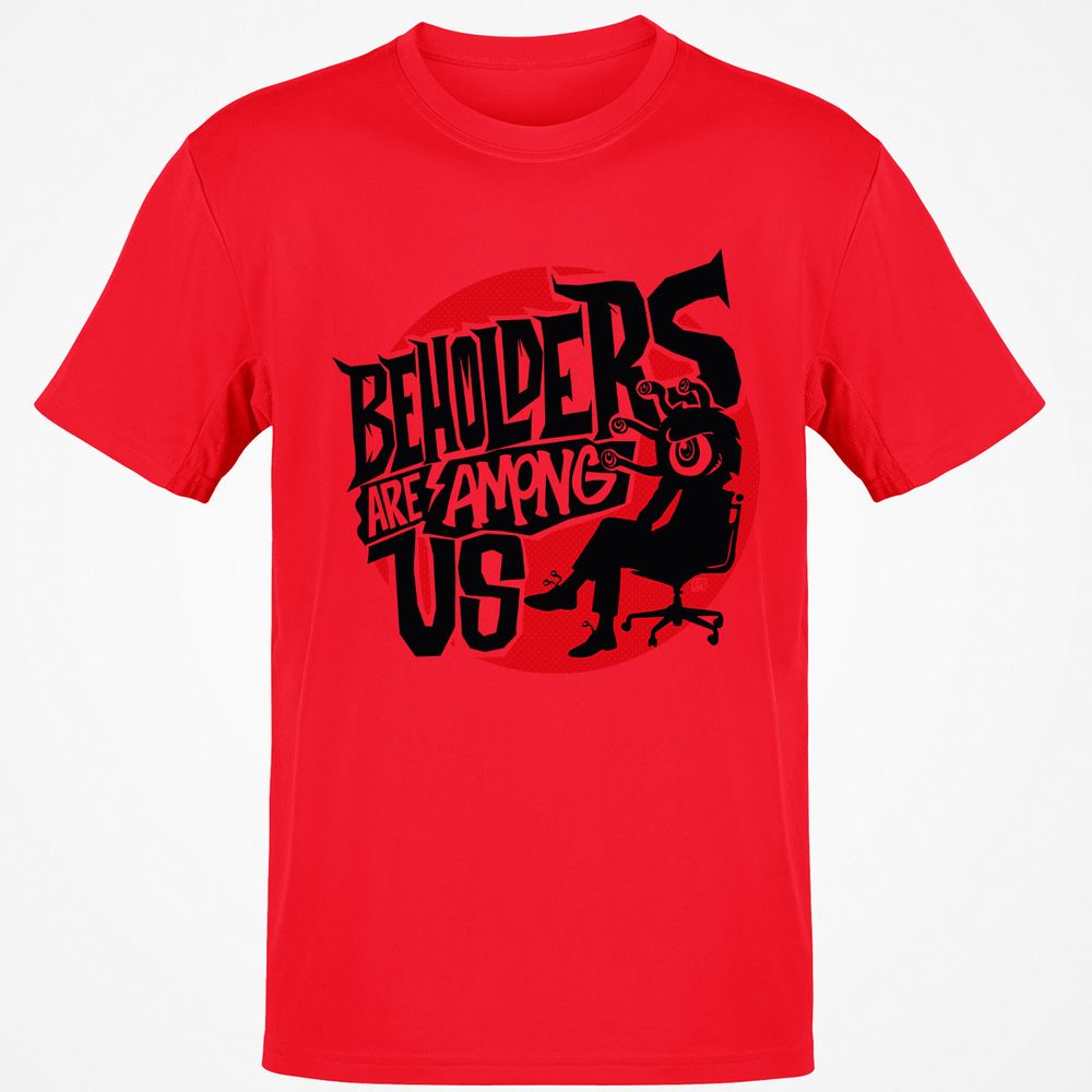 Beholders Are Among Us Classic Unisex T-Shirt - Red - 10