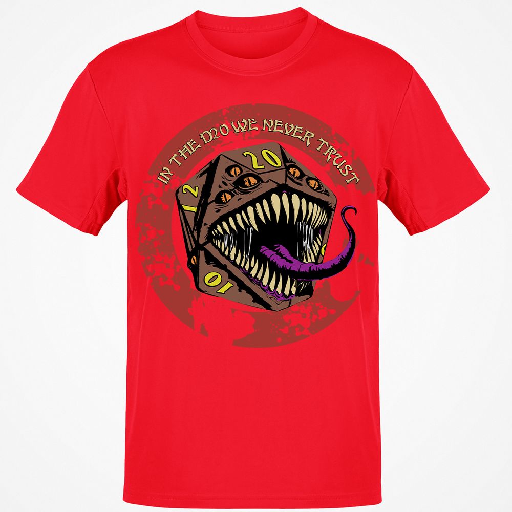 In The D20 We Never Trust Classic Unisex T-Shirt - Red - 10