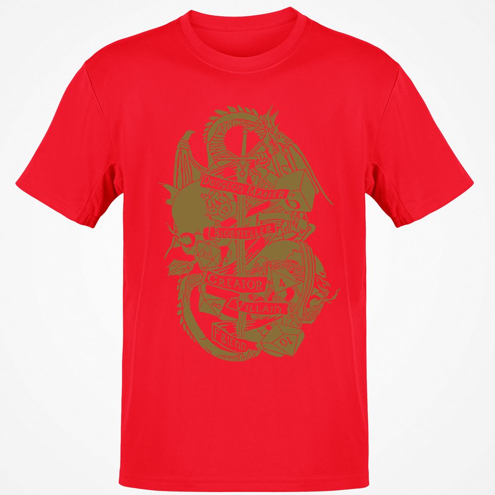 Dungeon Master Dragon Classic Unisex T-Shirt - Red - 10