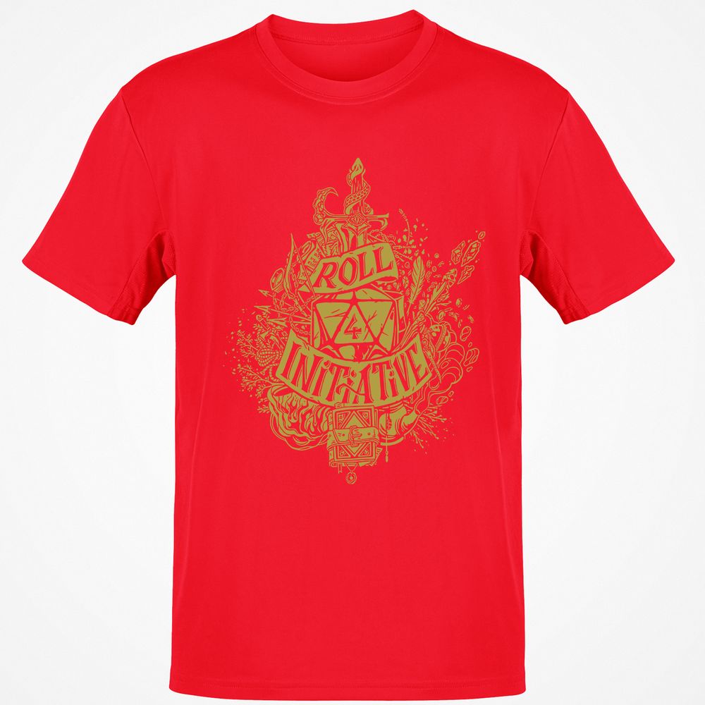 Roll Initiative Classic Unisex T-Shirt - Red - 10
