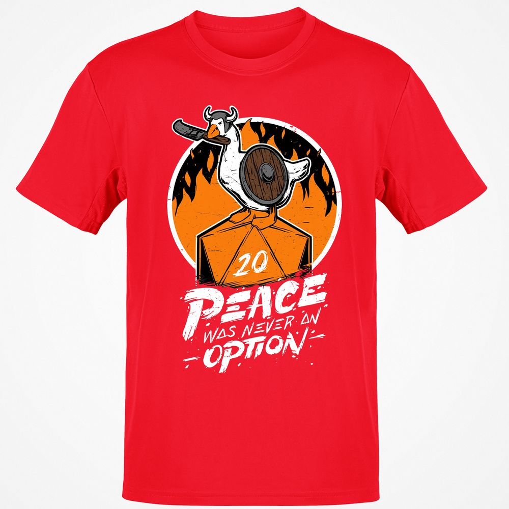 Peace Was Never An Option Classic Unisex T-Shirt - Red - 10