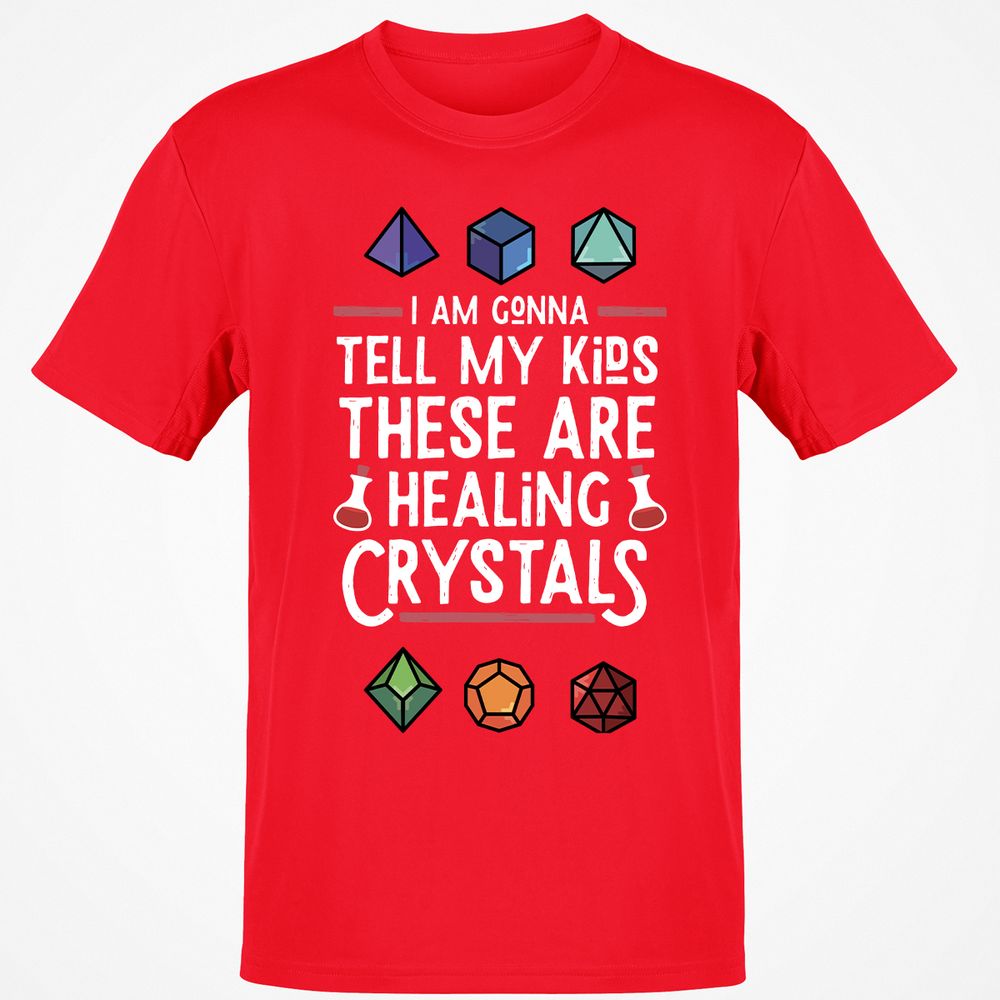 Healing Crystals T-Shirt - Red - 10