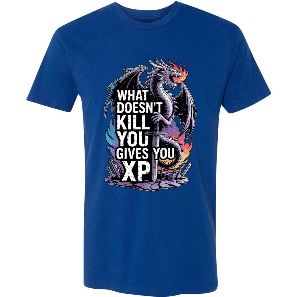 What Doesn't Kill You Dragon Premium Unisex T-Shirt - Royal - 10