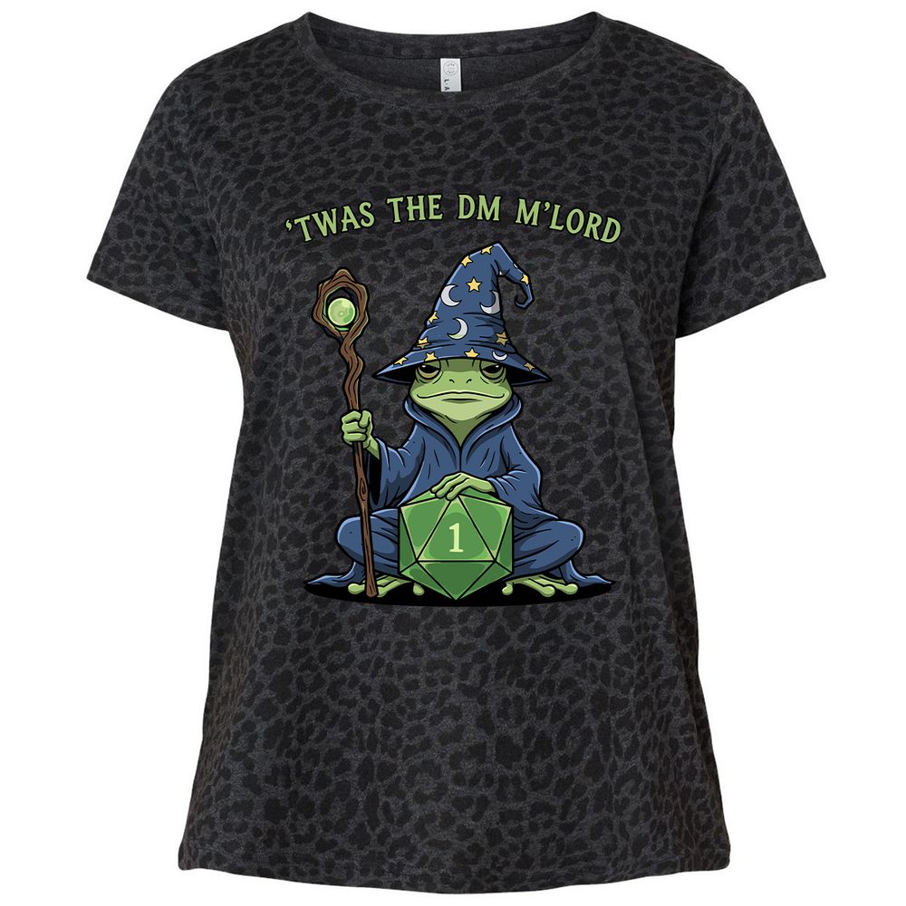 Twas the DM M’lord Ladies Curvy Jersey - Black Leopard - 11