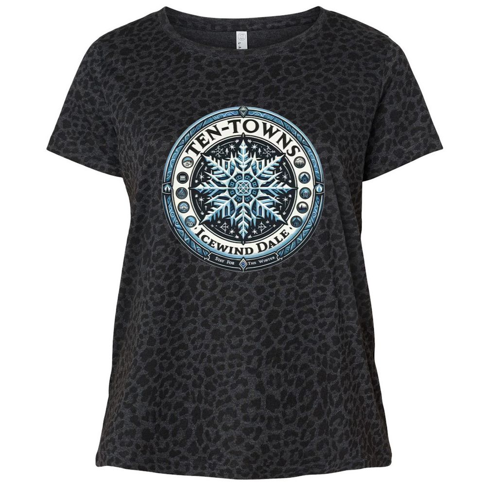 Ten-Towns Icewind Dale Ladies Curvy Jersey - Black Leopard - 11