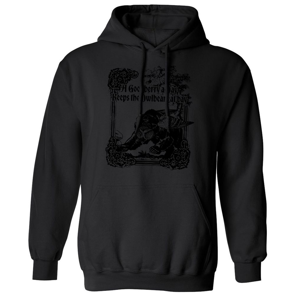 A Goodberry A Day Keeps The Owlbears At Bay Classic Unisex Hoodie - Black - 11