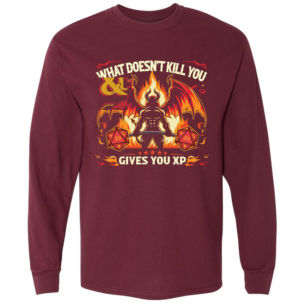 What Doesn’t Kill You Gives You XP - Maroon - 11