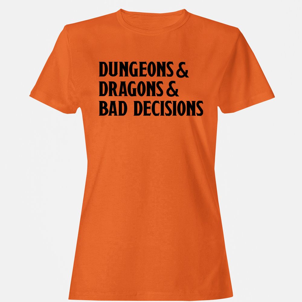 Bad Decisions Women's T-Shirt - Orange - 11