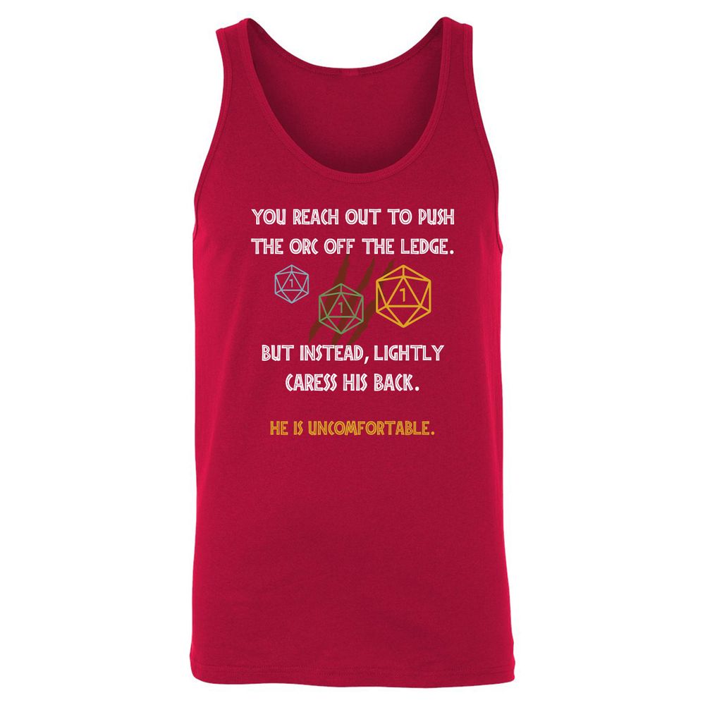 YOU REACH OUT TO PUSH Unisex Jersey Tank - Red - 11