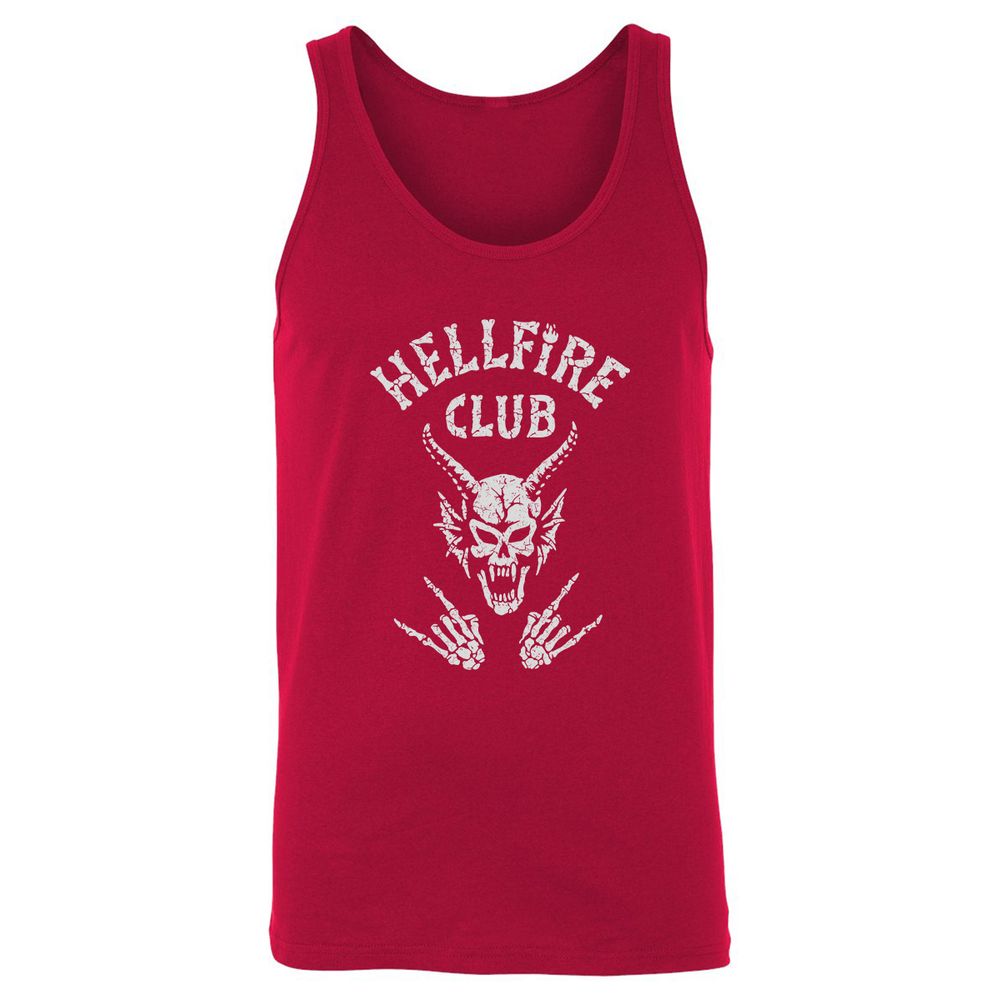 Hellfire Club Unisex Jersey Tank - Red - 11