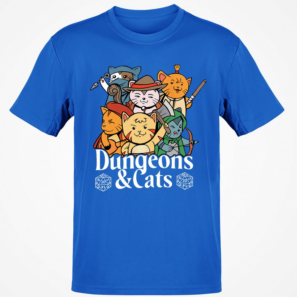 Dungeons & Cats Classic Unisex T-Shirt - Royal - 11