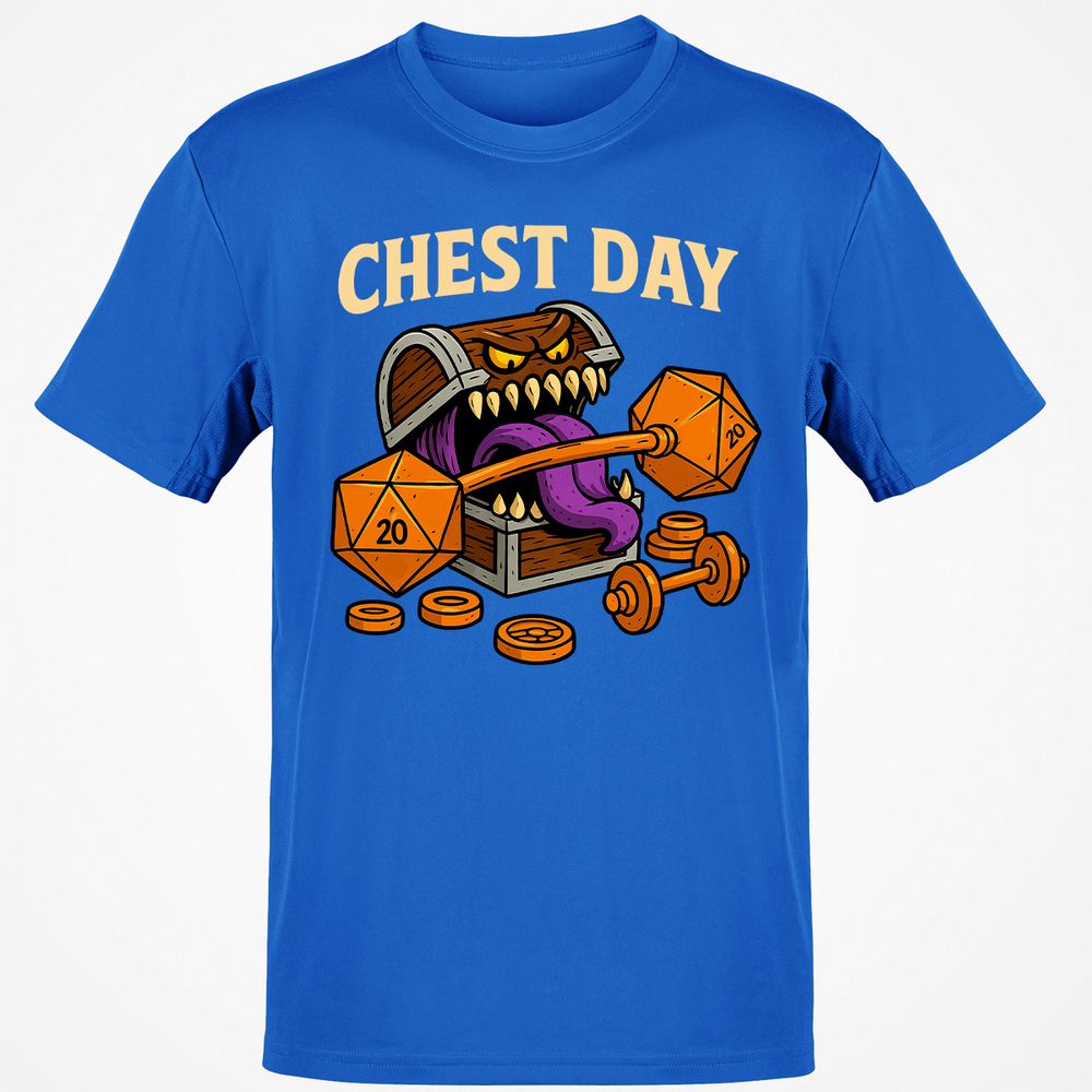 Chest Day Classic Unisex T-Shirt - Royal - 11