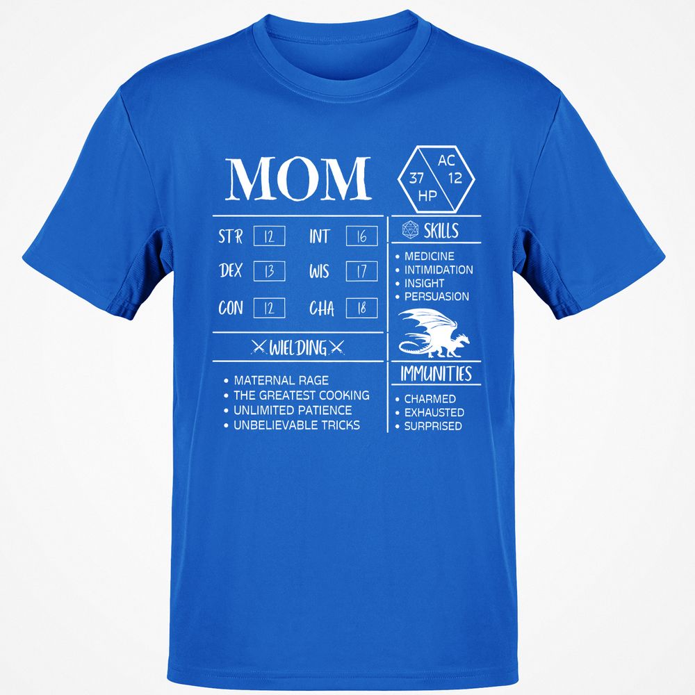 Mom Stats 2 Classic Unisex T-Shirt - Royal - 11