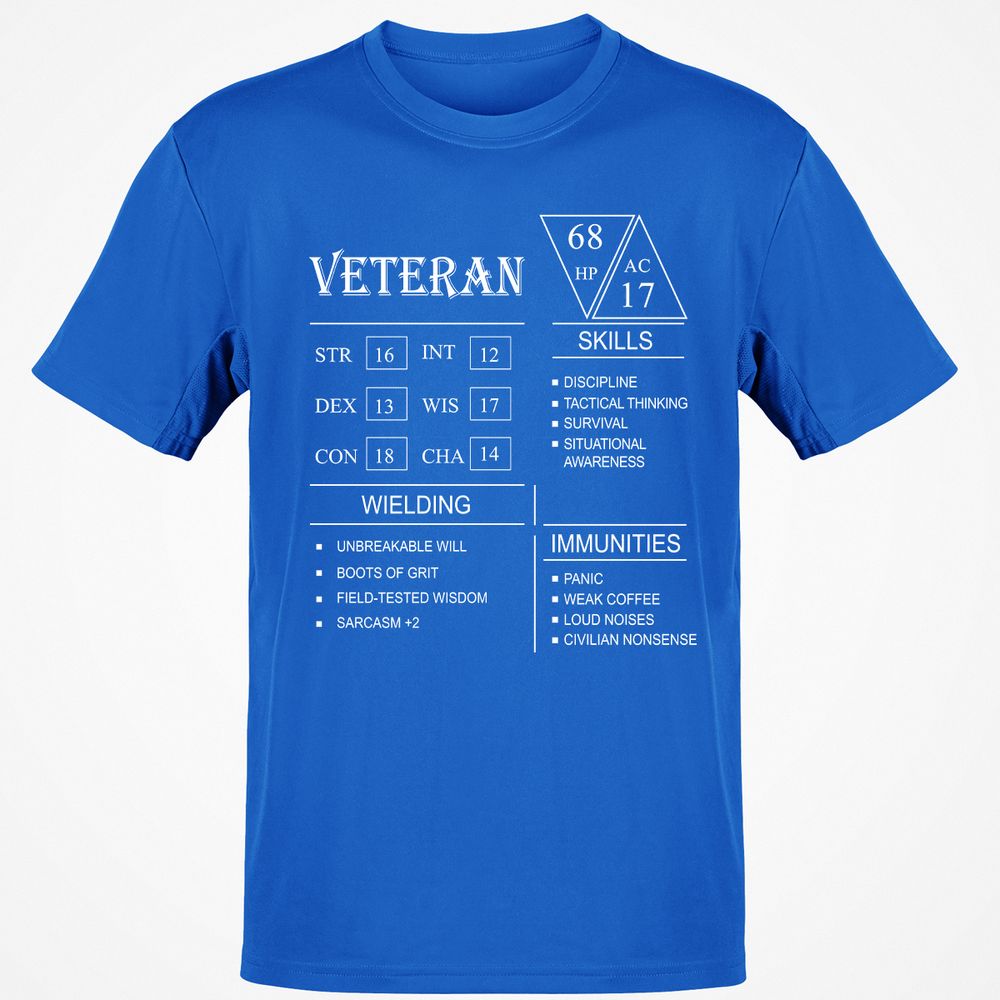 Veteran New Classic Unisex T-Shirt - Royal - 11