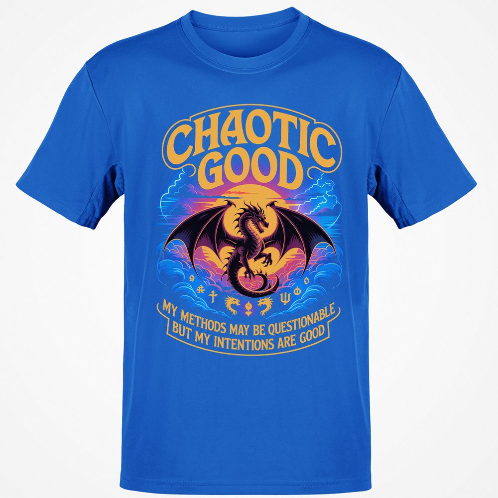 Chaotic Good Classic Unisex T-Shirt - Royal - 11