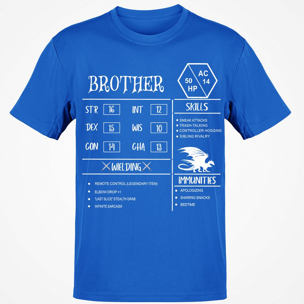 Brother Stats Classic Unisex T-Shirt - Royal - 11