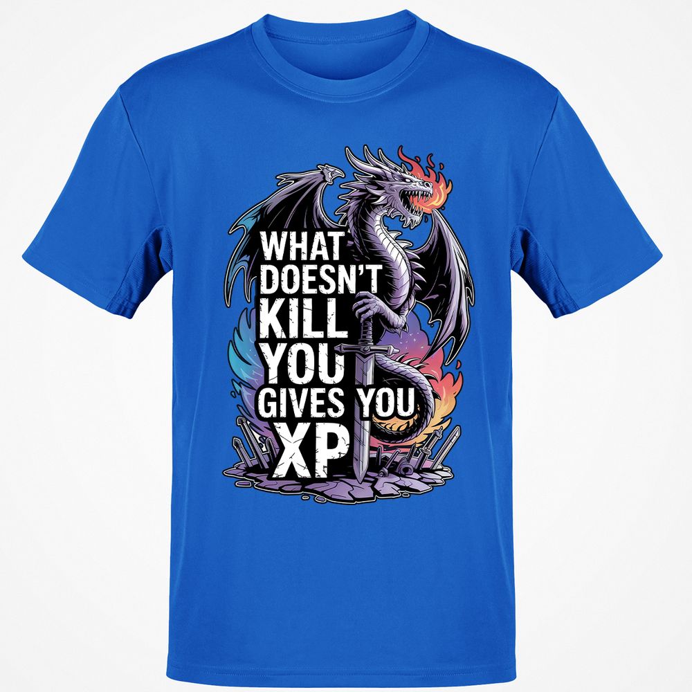 What Doesn't Kill You Dragon Classic Unisex T-Shirt - Royal - 11