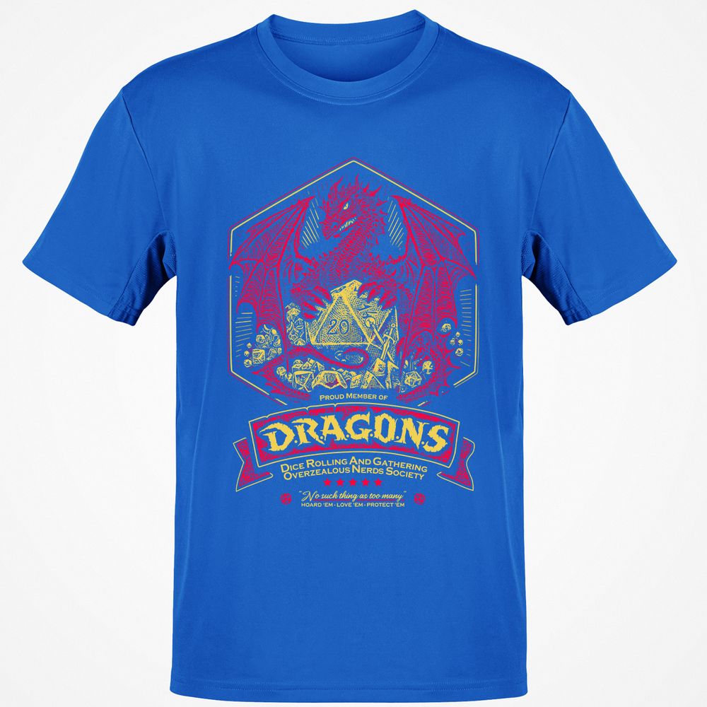 Fantasy Dragon With Dice - Royal - 11
