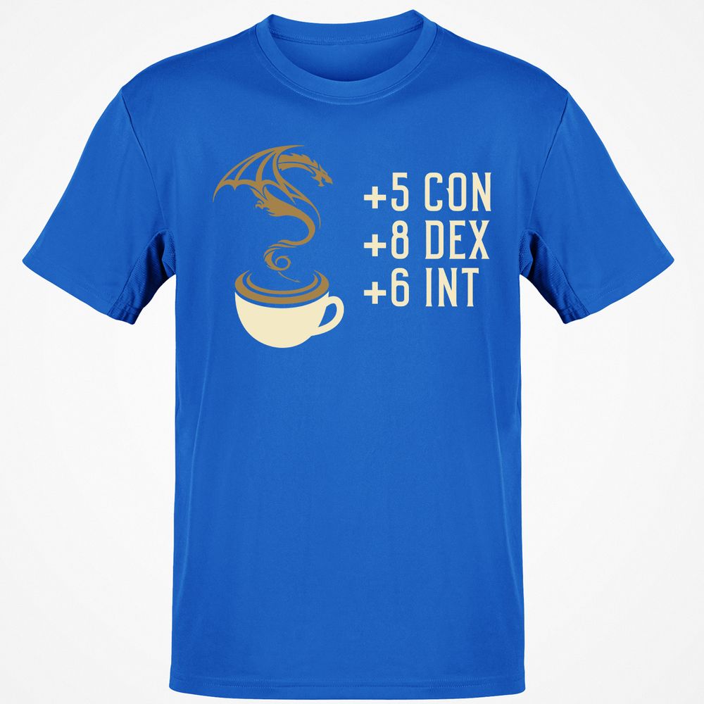 Coffee Dragon T-Shirt - Royal - 11