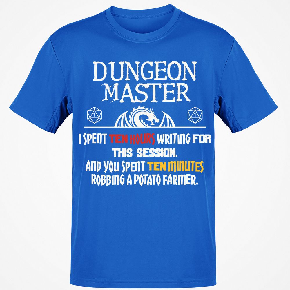 Dungeon Master Chaos Meme Classic Unisex T-Shirt - Royal - 11