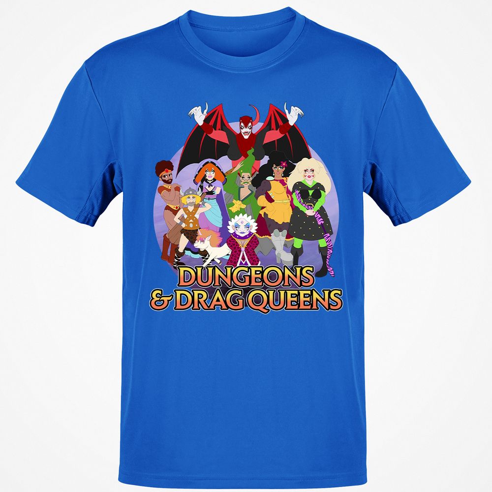 Dungeons n Drag Queens Cartoon Classic Unisex T-Shirt - Royal - 11