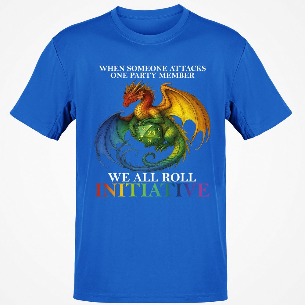Dragon Roll For Initiative Classic Unisex T-Shirt - Royal - 11