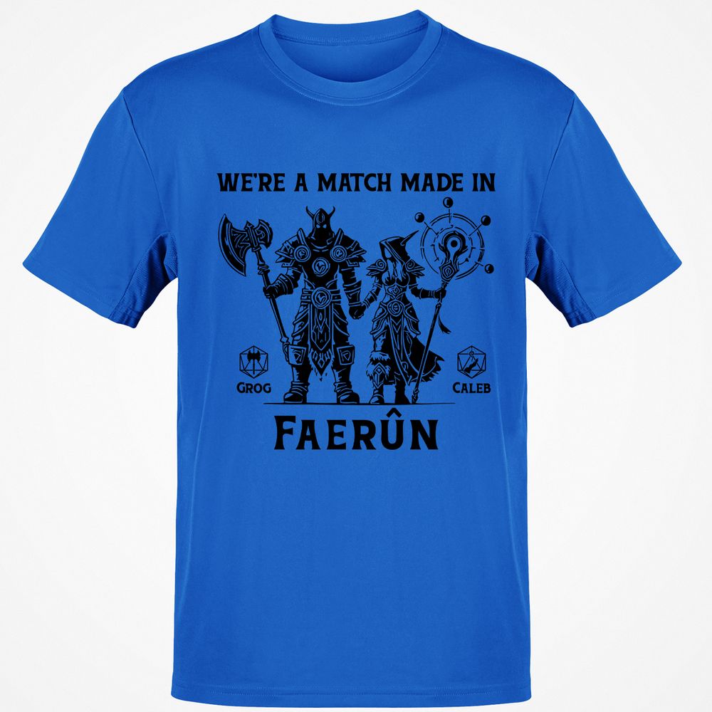 Custom DnD Class Couple Classic Unisex T-Shirt - Royal - 11