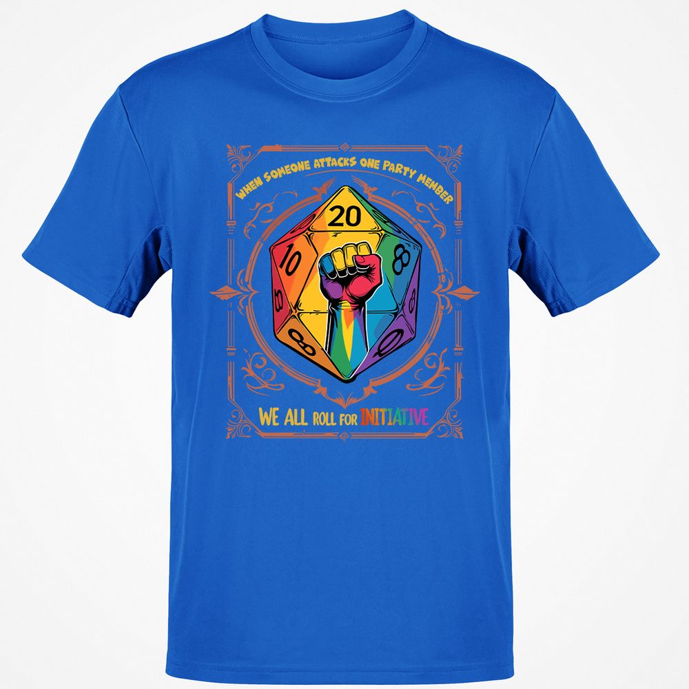 Roll For Initiative Classic Unisex T-Shirt - Royal - 11