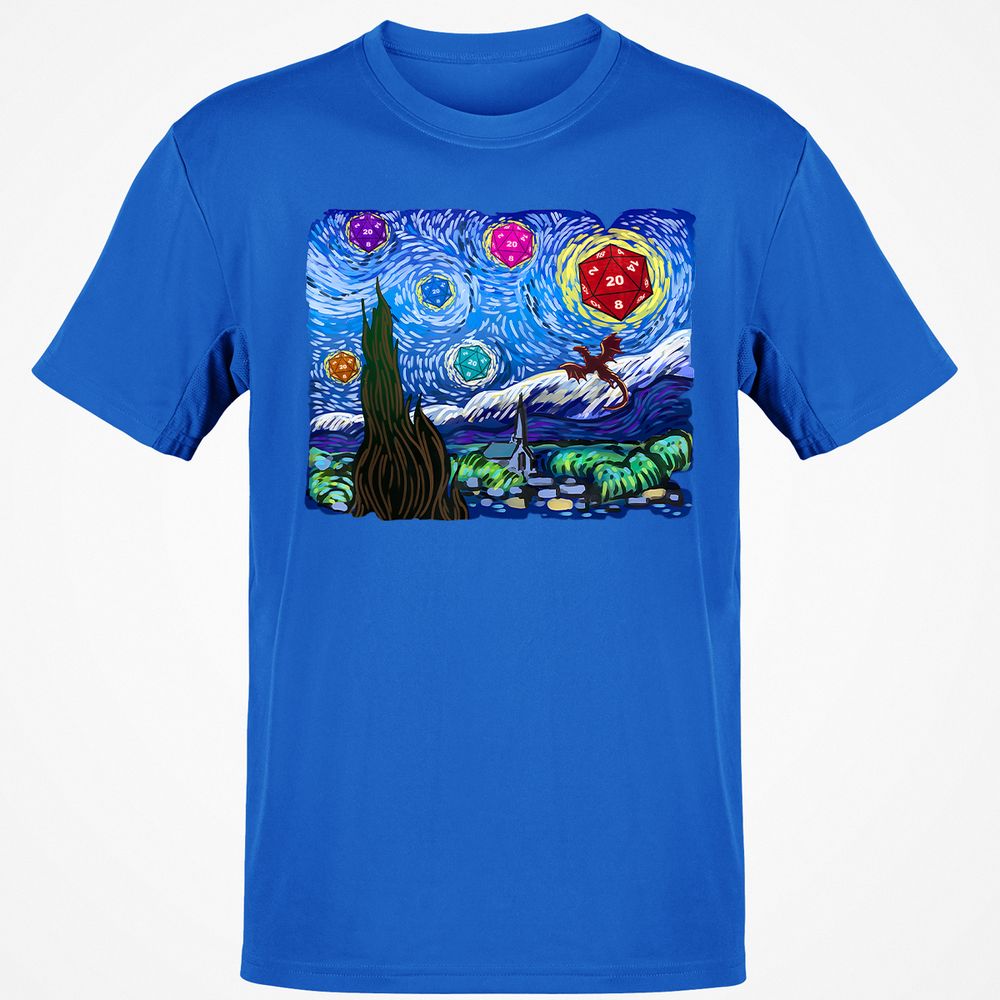 Dragon Starry Night Classic Unisex T-Shirt - Royal - 11