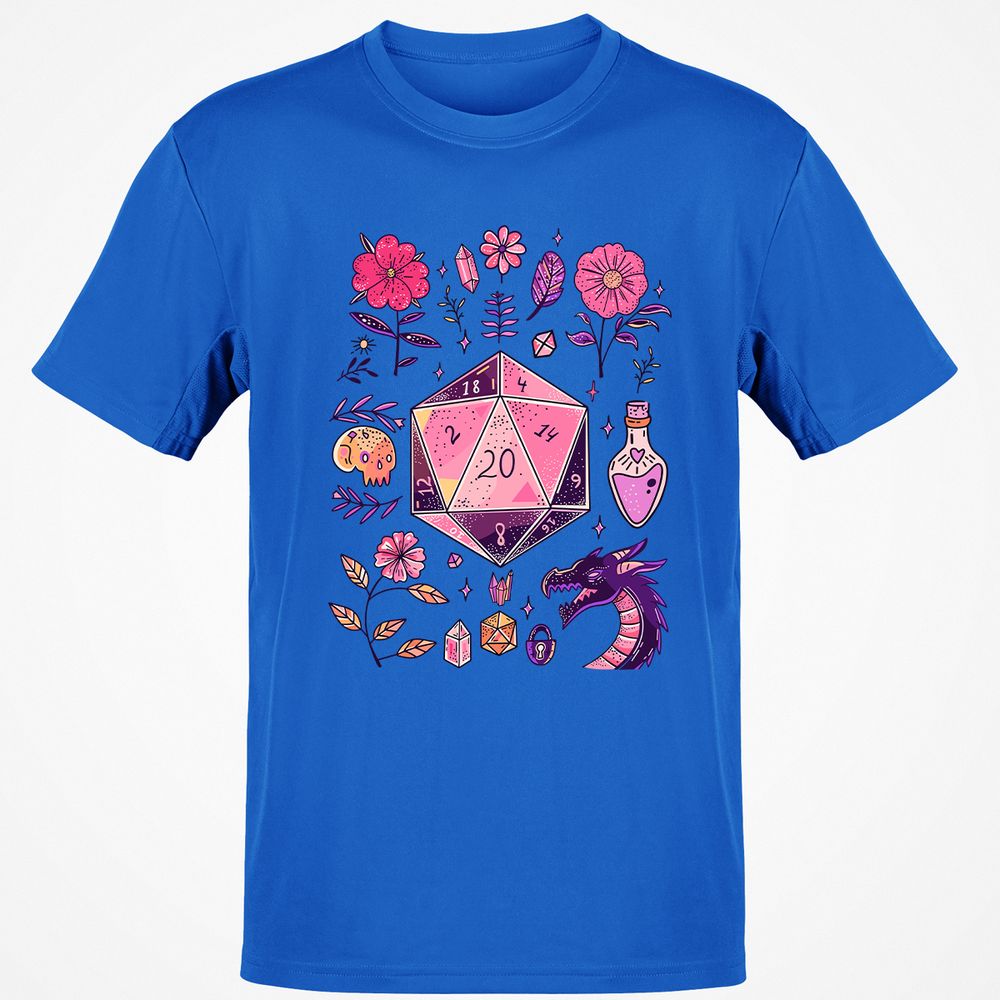 Mystic D20 Floral Dice Art - Royal - 11