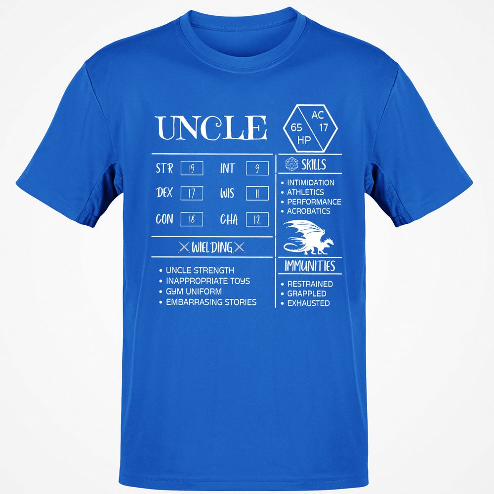 Uncle Stats 2 Classic Unisex T-Shirt - Royal - 11