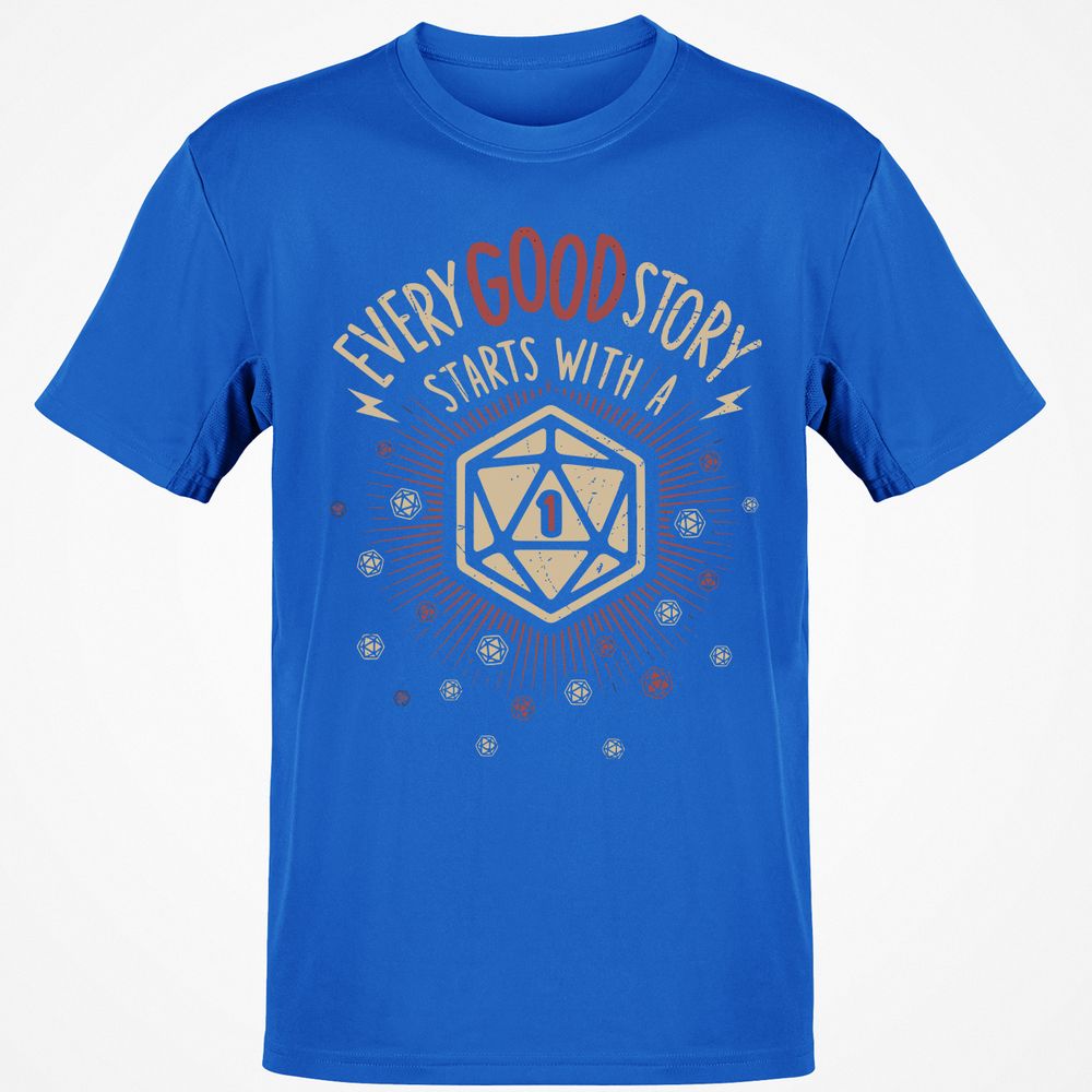 Good Story Starts With A 1 T-Shirt - Royal - 11