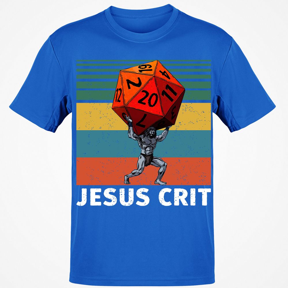 Jesus Crit Classic Unisex T-Shirt - Royal - 11