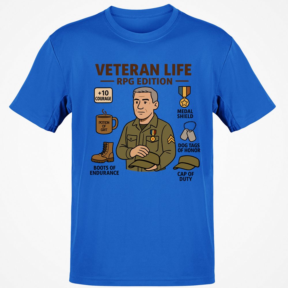 Veteran Life RPG Edition Classic Unisex T-Shirt - Royal - 11