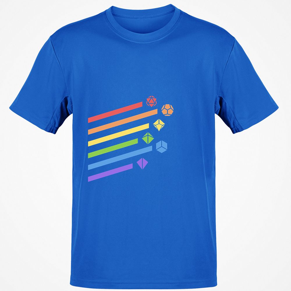 Rainbow Dice Set T-Shirt - Royal - 11