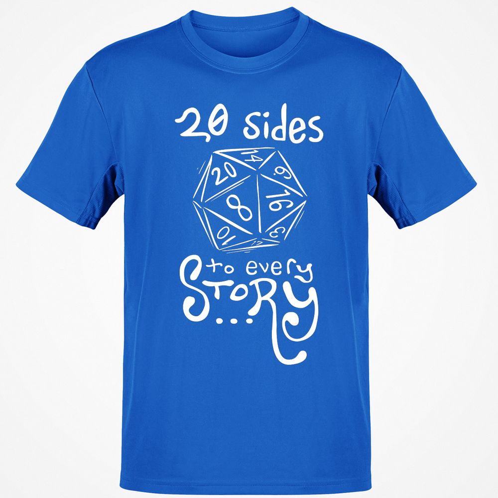 20 Sides To Every Story T-Shirt - Royal - 11