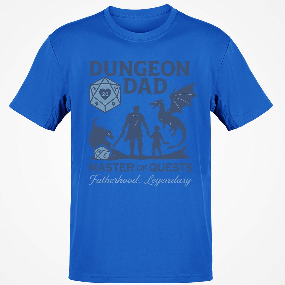 Dungeon Dad Master Of Quests Classic Unisex T-Shirt - Royal - 11