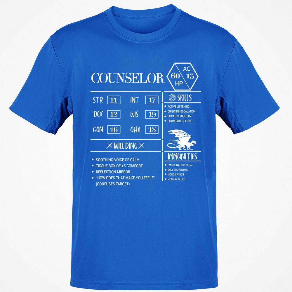 Counselor New Classic Unisex T-Shirt - Royal - 11