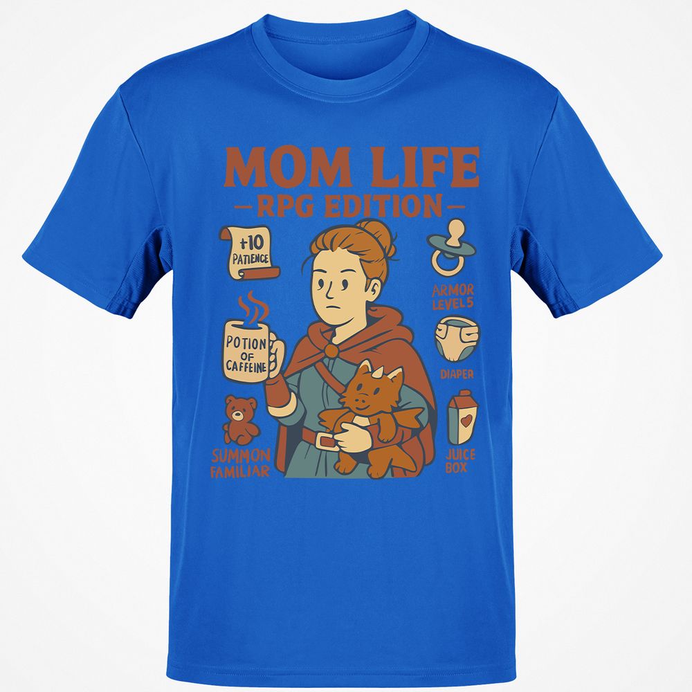 Mom Life RPG Edition Classic Unisex T-Shirt - Royal - 11