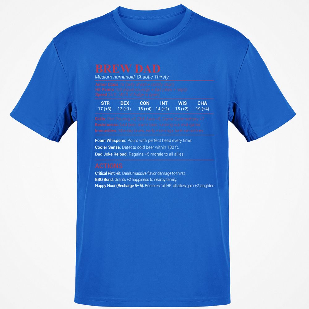 Brew Dad Classic Unisex T-Shirt - Royal - 11